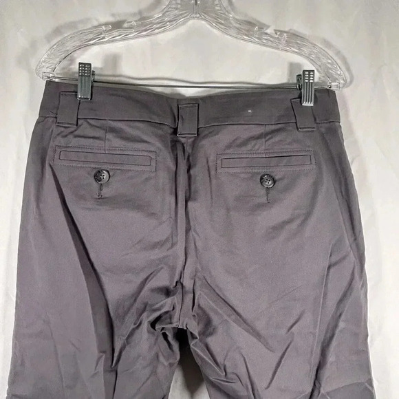 Banana Republic Capri Pants Women's 10 Grey Stretch Cotton Blend Mid Rise - Picture 8 of 9